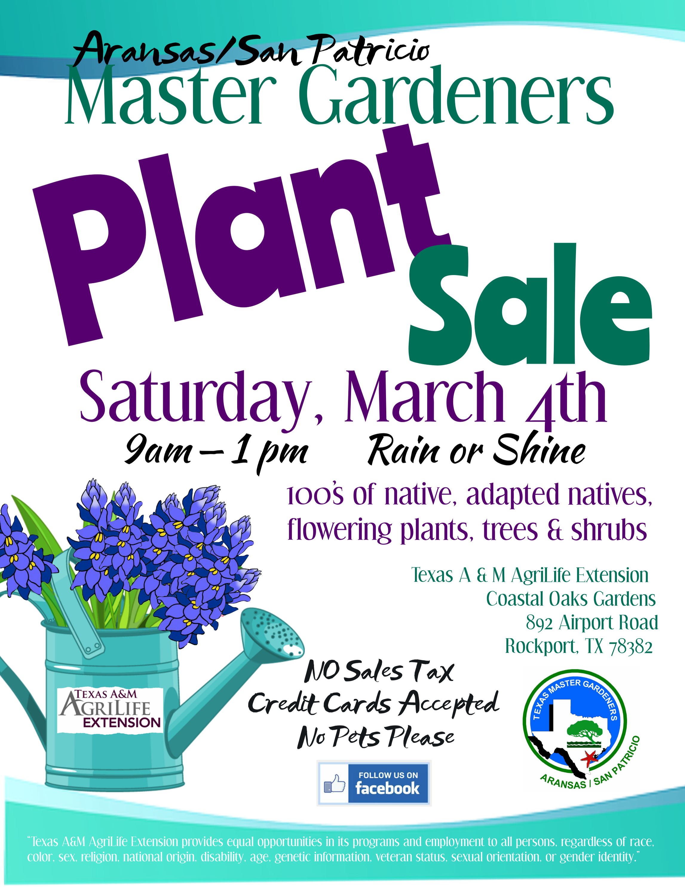 Aransas/San Patricio Master Gardener Spring Plant Sale